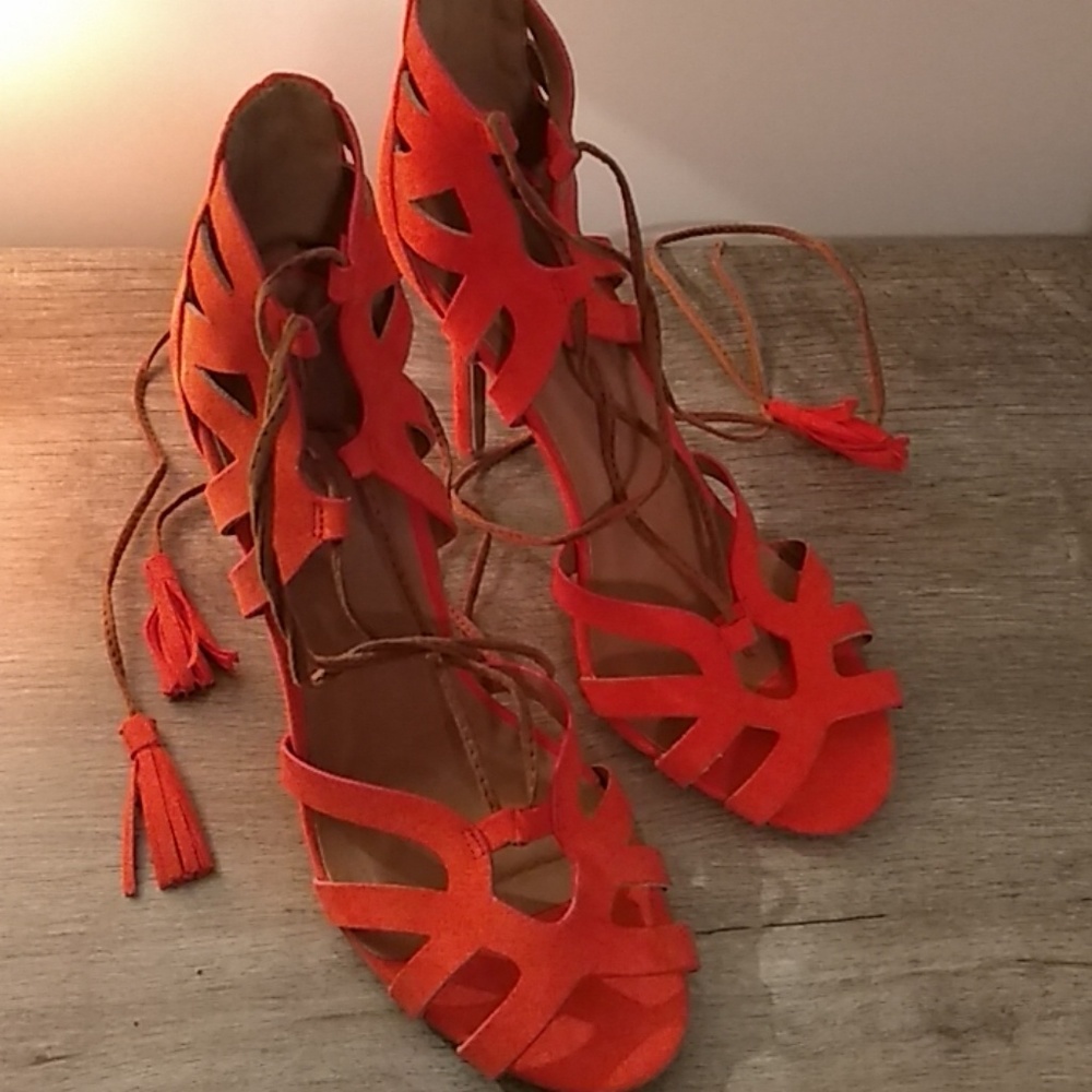 Charlotte Russe strappy heels, NWT
